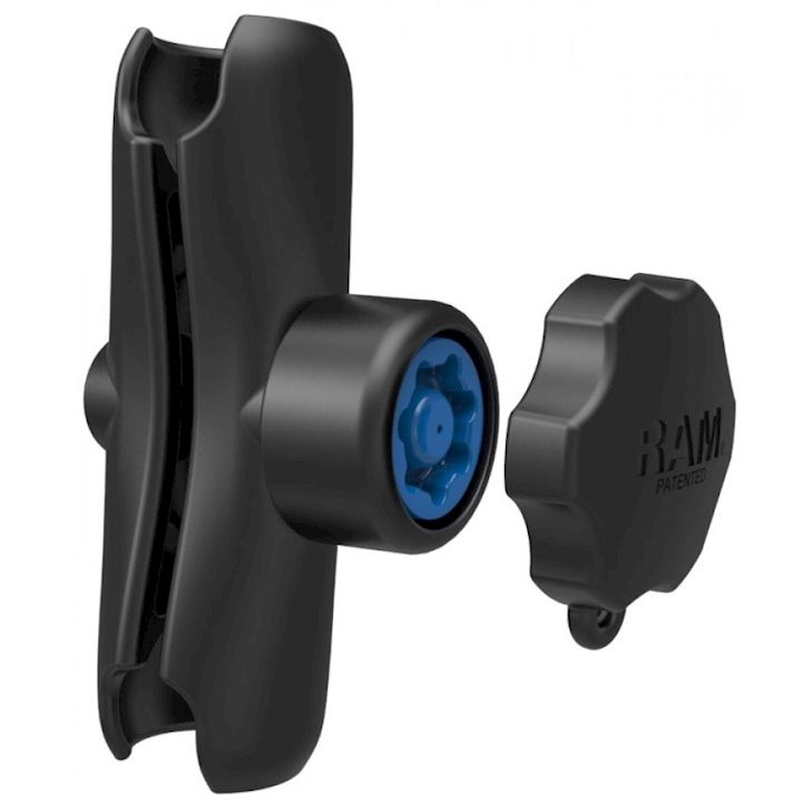 Double Socket Arm with Pin-Lock™ Security Knob & Key Knob 1.5" Balls (RAM-201-S)